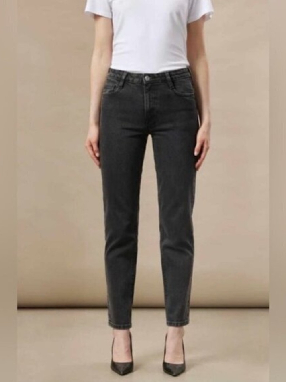 Frank And Oak | Cyndi | Classic High-Rise Women's Jeans | Black